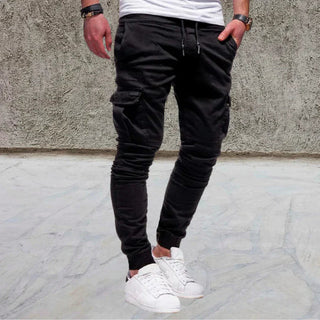 Men's Casual Cargo Pants with Flap Pockets