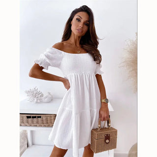Elegant One-Shoulder Mini Dress for Summer