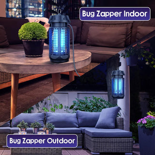 Electric insect killer with 20W UV light and 4200V mains, IPX4 waterproof