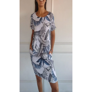 Comfortable Round-Neck Dress