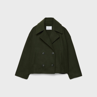 Modern Short Coat with Double-Breasted Front for Women