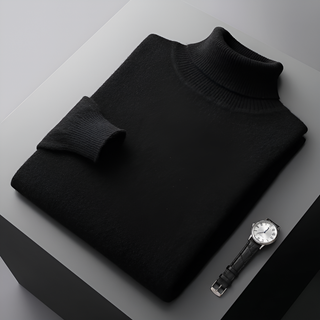High-Quality Men’s Fine wool Turtleneck Sweater