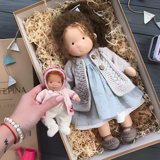 Handmade Waldorf Cuddly Doll