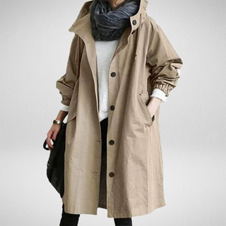 Long Water-resistant Raincoat for Women