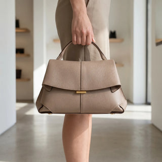 Structured Top Handle Handbag