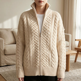 Chunky Cable Knit Jacket