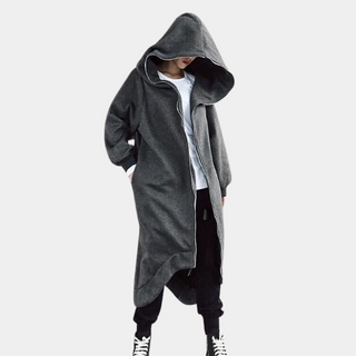 Oversized Women's Coat with Hood and Zipper – Cozy Elegance for Every Season