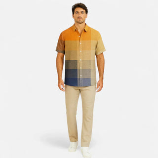 Men’s Artistic Print Short Sleeve Shirt