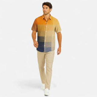 Men’s Artistic Print Short Sleeve Shirt