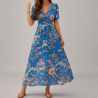 Floral Print Midi Dress