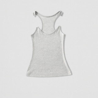Women Invisible Strap Ribbed Tank Top