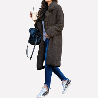 Women’s Long Teddy Coat