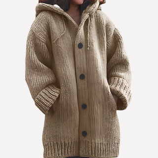 Women’s Hooded Cardigan with Long Cut