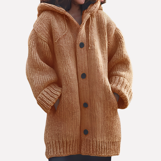 Women’s Hooded Cardigan with Long Cut