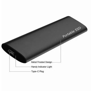 Ultra-Portable External Hard Drive 64GB USB-C – Durable Data Storage