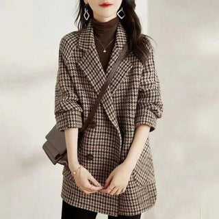 Women’s Coat with Classic Double-Breasted Design