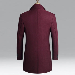 Men’s Elegant Wool Classic Coat Timeless Formal Layer