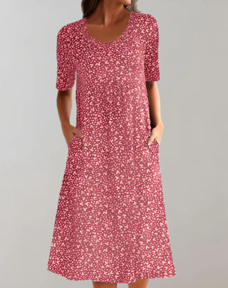 Women’s Lightweight V Neck Casual Dress