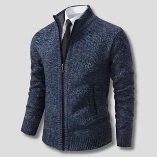 Stylish Zipper Knit Sweater for Men
