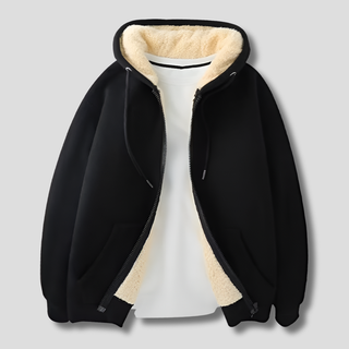 Warmth Men’s Fleece-Lined Winter Hoodie Jacket