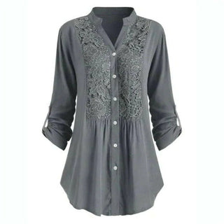 Elegant Lace Blouse with Embroidery