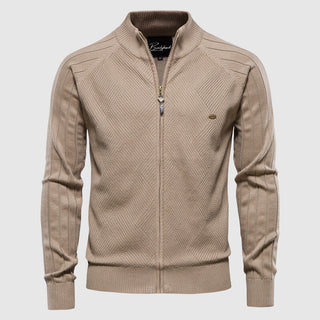 Men's Turtleneck Zipper Cardigan