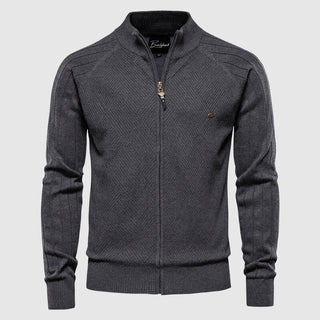 Men's Turtleneck Zipper Cardigan