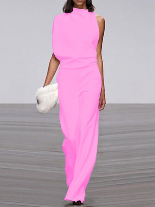 Sleeveless Jumpsuit with Open Back Effortless Elegance with a Contemporary Twist