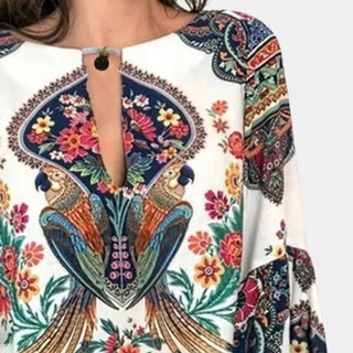 Women's Lightweight Floral Blouse – Breezy Elegance for Warm Days