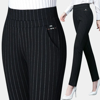 Comfortable High-Waisted Stretch Trousers