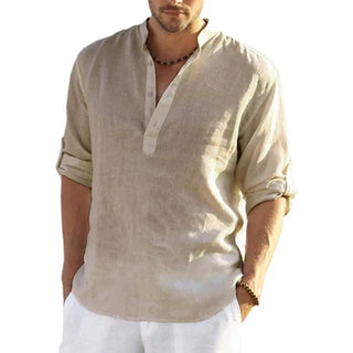 Sander Men's Summer Linen Shirt – Lightweight Sophistication for Warm-Weather Days