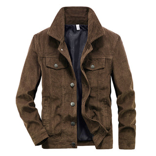 Men’s Corduroy Jacket – Thin Cut with Streamlined Style