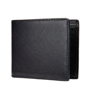 Slim Leather Wallet with RFID Safety and Organized Card Slots
