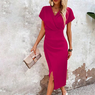 Maggiena – Casual Short V-Neck Mini Dress for Women | Effortless Charm