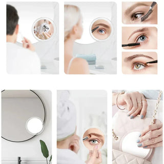 VisiLuxe 10x magnifying makeup mirror with LED
