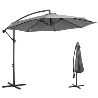 Modern Outdoor Sun Shade Parasol with Easy Crank Opening System