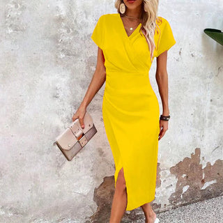 Maggiena – Casual Short V-Neck Mini Dress for Women | Effortless Charm