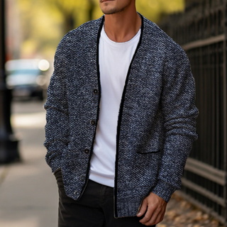 Men’s Cozy Button-Down Knit Cardigan