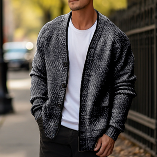 Men’s Cozy Button-Down Knit Cardigan