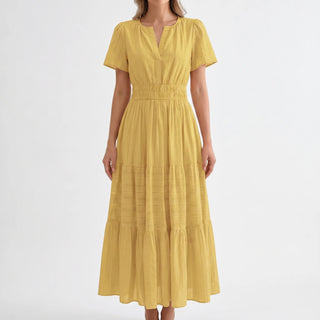 Short Sleeve Midi Dress