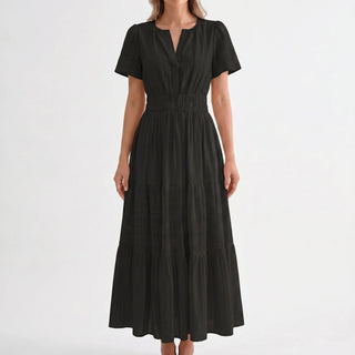 Short Sleeve Midi Dress