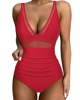 Elegant One-Piece Swimsuit with Flattering Fit