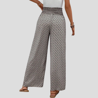 Modern Geometric Print Trousers