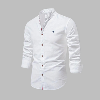 Trendy Long-Sleeve Polo Shirt for Men