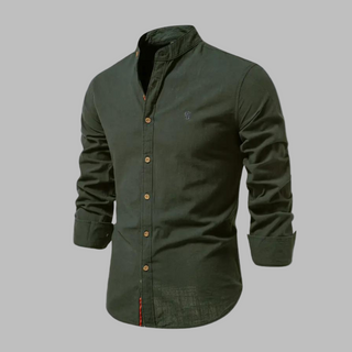 Trendy Long-Sleeve Polo Shirt for Men