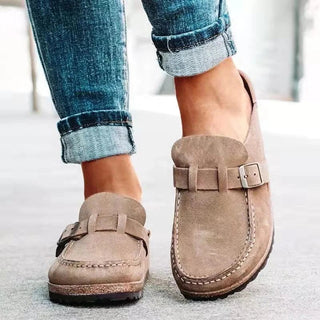 Retro Suede Loafers for Women