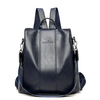 Chic Anti-Theft Backpack for Women – Stylish Leather Design with Concealed Storage