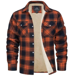 Men's Plaid Winter Jacket