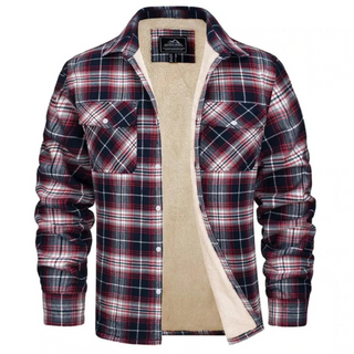 Fleece-Lined Checked Jacket