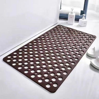 Quick Drain Anti-Slip Shower Mat with Suction Cups for Secure Grip